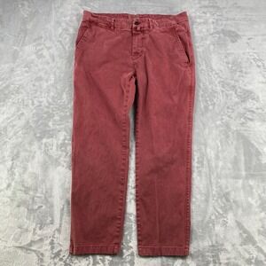 Harmont & Blaine Jeans Mens 52 Red Straight Leg Chino Casual Office Awesome